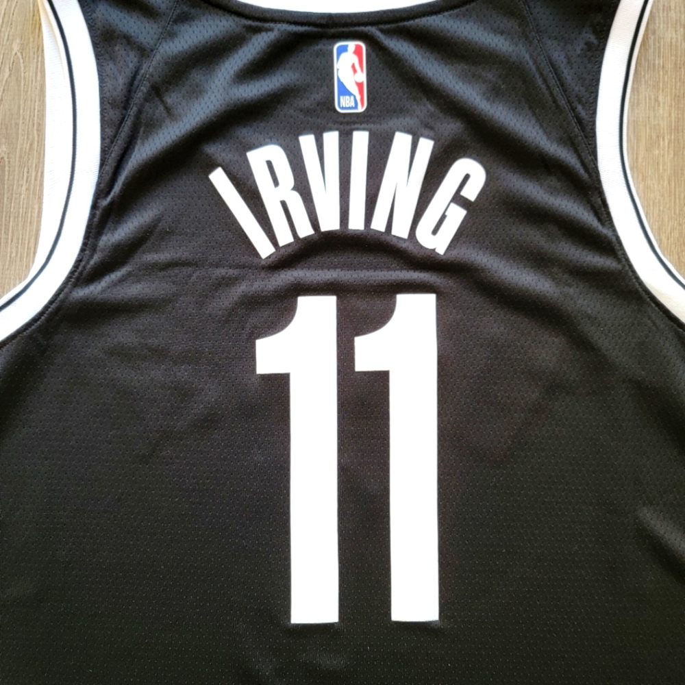 BRAND NEW Nike Brooklyn Nets Kyrie Irving Jersey Black Men's Size XL - Picture 3 of 9